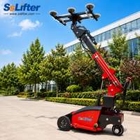 Robot de vitrage mobile électrique de 600 kg avec ventouse inclinable pour l'installation de murs-rideaux et de fenêtres
