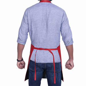 Tablier de Salon de barbier professionnel pour hommes femmes cuir de haute qualité avec sangles élastiques réglables poches avant outil de styliste - Product Image 2