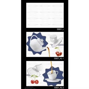 Carreaux de mur émaillés en porcelaine d'art moderne imprimés en 3D attrayants 300x450mm 30x45cm en céramique brillante idéale pour l'intérieur de la cuisine - Product Image 5