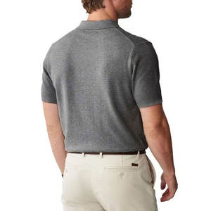 Camiseta de polo personalizada de algodón 100% de fábrica OEM para hombre, ropa de trabajo de manga corta antiarrugas, Jersey transpirable suave personalizado - Product Image 2