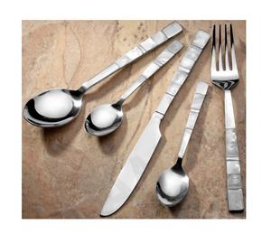 Taille et forme personnalisées en acier inoxydable avec manche de vadrouille ensemble de couverts de travail ensemble de couverts à bas prix - Product Image 1