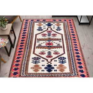 Tapis turc imprimé en 3D à motif kilim oriental, décoration de salon, tapis doux non tissé - Product Image 2