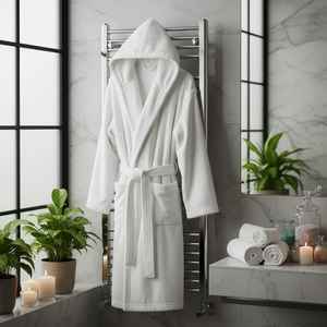 Wholesale 100% Turkish Cotton Hotel <b>Bathrobe</b> Heavy Weight 990g Premium Absorbent Soft Home Spa Robe Made in Turkey Export OEM - Product Image 2