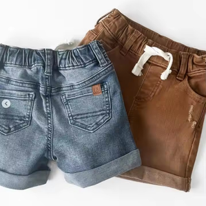 Pantalones cortos de mezclilla de verano con logotipo personalizable para mujer, bolsa de papel transpirable con revestimiento de lámina sólida, pantalones cortos, colección de artes marciales de boxeo - Product Image 2