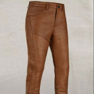 กางเกงหนังขายาวปกติคุณภาพสูงสำหรับ100% กางเกงหนังทำจากผ้าแห้งเร็วคุณภาพสูง - Product Image 1