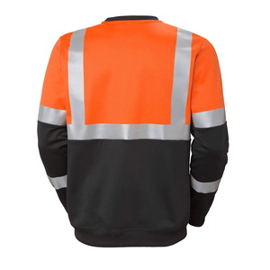 Sudadera de alta visibilidad con logotipo personalizado, sudadera de alta visibilidad para hombre, seguridad reflectante, construcción, sudadera de alta visibilidad de Color naranja - Product Image 2