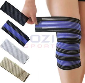 Bandages de genou en coton de haute qualité avec logo personnalisé pour le soutien des articulations, respirants, légers, antidérapants et fonction de maintien au chaud - Product Image 6