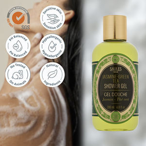 Gel Douche Parfumé au Thé Vert Écologique Vente en Gros Marque Privée avec Huiles Naturelles Hydratant Nourrissant Rafraîchissant - Product Image 1