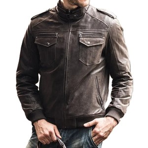 Veste tendance et élégante à multiples poches pour hommes, fabrication de vêtements en gros, veste de mode personnalisée, col montant, vestes en peau de mouton - Product Image 5