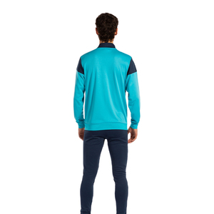 Uniforme de football à fermeture éclair pour hommes vêtements de sport de football survêtements d'hiver vestes de football 100% polyester OEM vente d'usine en gros - Product Image 5