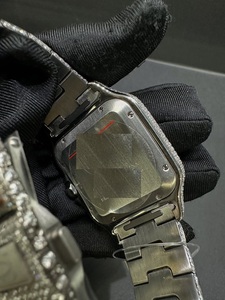 Montre Hip Hop en Diamant Moissanite Entièrement Sertie de Glace VVS Moissanite Mouvement Automatique 41 mm Cadran en Acier Inoxydable - Product Image 5