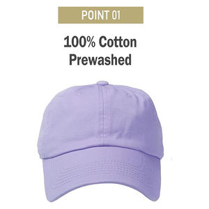 Casquettes de baseball en coton lavande avec logo brodé 3D Design réglable chic pour une élégance et un confort décontractés - Product Image 2