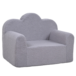 เก้าอี้โซฟาเด็กแบบฟองน้ำ ผ้าเท็ดดี้นุ่มสบาย สำหรับเด็กชายและเด็กหญิง เก้าอี้นั่งสบายสำหรับห้องนอนและห้องรับประทานอาหาร เหมาะสำหรับเด็กอายุ <span class=keywords><strong>2</strong></span> ปีขึ้นไป - Product Image 3