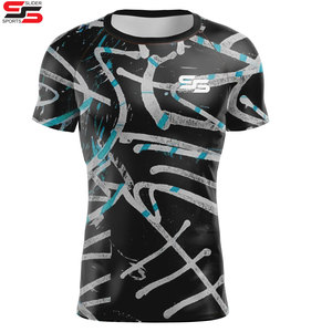 2025/26 Full Sublimation Style Short Sleeve Men's Rash Guard Own Your Own Custom Design Made in Pakistan - Product Image 5