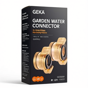 Connecteur d'arrosage de jardin 13 mm en laiton, lot de 5 - GEKA - Product Image 3