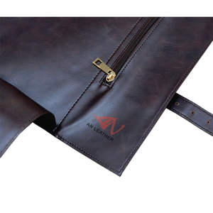 High Quality Leather Chef Tool <b>Rolling</b> Bag OEM Custom Design Adjustable Strap Storing Pouch - Product Image 4