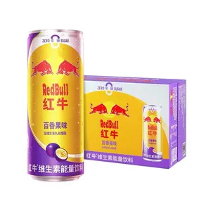 Energy Drinks red bu ll 330 ml Passion Fruit flavor zero sugar Exotic drinks Soft Drinks Cheap wholesale Factory Supply