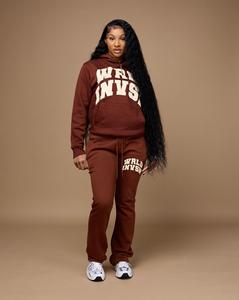 Streetwear Survêtements personnalisés pour hommes Ensemble 2 pièces Pantalons de survêtement évasés Jogger et sweat à capuche court Y2k Hommes Imprimé Zipper Sweatsuits - Product Image 5