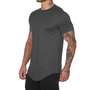 Vente en gros sportif écologique imprimé bambou Compression Gym Wear T-shirts pour hommes en polyester/coton T-shirt à la mode - Product Image 4