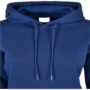 Sudadera con capucha de algodón orgánico 100% para mujer, sudadera de invierno transpirable con logotipo frontal, Sudadera con capucha para mujer - Product Image 2