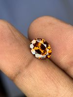 Pierre précieuse ovale facettée en zircon naturel pour la fabrication de bijoux