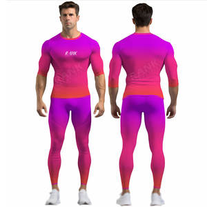 Vêtements de sport d'été, vêtements de sport pour hommes, ensembles de fitness pour la salle de sport, vêtements de sport à séchage rapide pour hommes, ensembles de fitness pour la salle de sport - Product Image 3