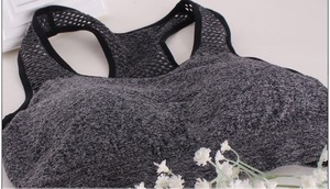 Buena calidad Super septiembre fitness bandeau activo suave correas de hombro anchas gimnasio acanalado mujeres damas Sujetador deportivo logotipo personalizado C - Product Image 6