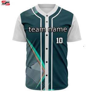 Vente en gros d'usine, uniforme de baseball pour hommes, jeunes, impression personnalisée, manches courtes, maillot de baseball en mesh pour hommes, maillot de baseball personnalisé rétro - Product Image 5