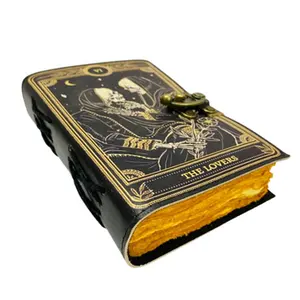 Da Tạp Chí Antique deckle cạnh cổ điển cuốn sách giấy của bóng tối grimoire Tạp Chí da Sketchbook bởi Ấn Độ Nhà cung cấp