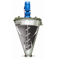 Mélangeur de poudre industriel à double vis à cône unique de type V, roulement moteur, capacité de 1000 L, mélange homogène à haute efficacité, produits chimiques