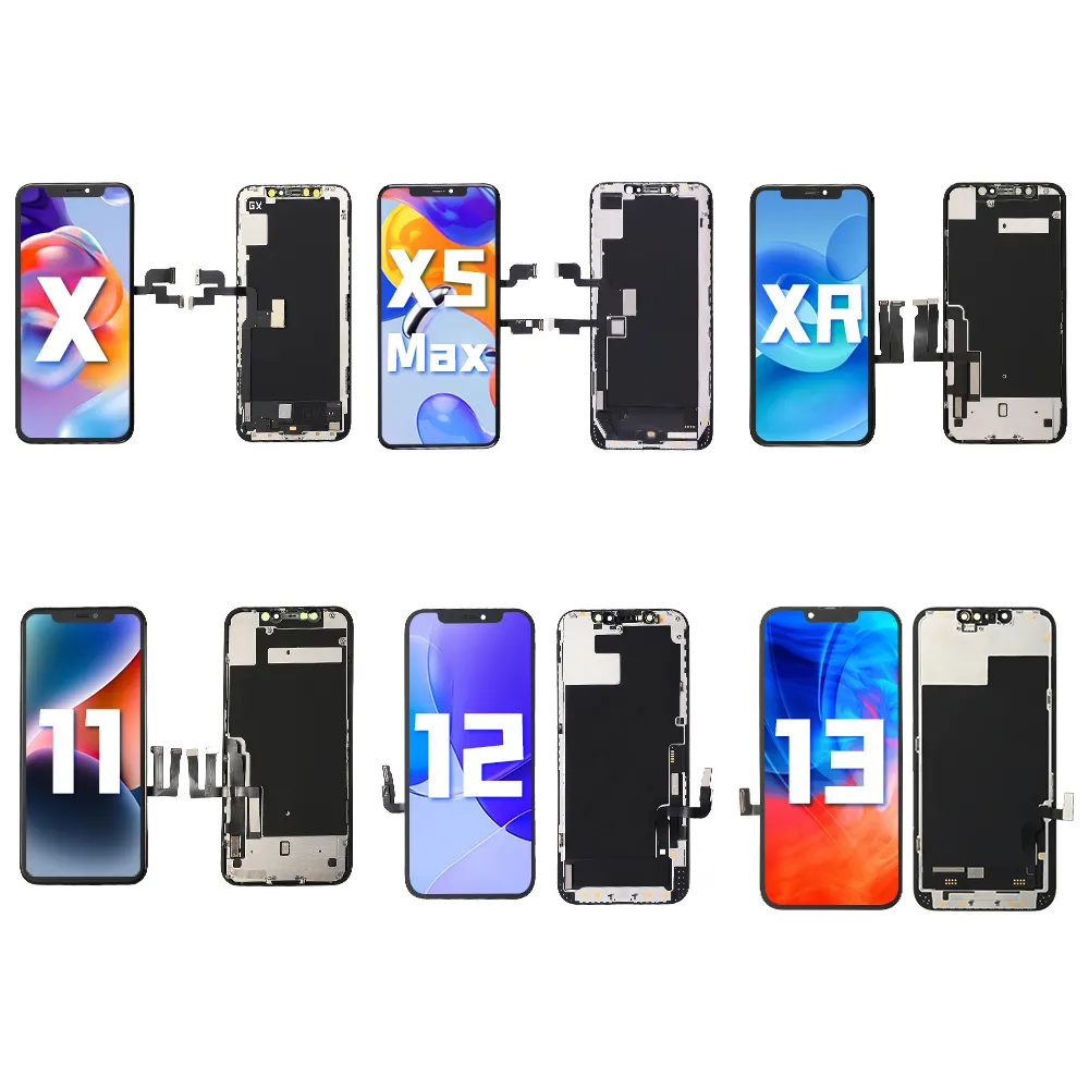 IPhone X XR XS Max 11 Pro 12 13 14 Pro Max lcd for iPhone 5S 6S 7 8 Plus SEOEMディスプレイLcd用携帯電話LCDOLEDスクリーン