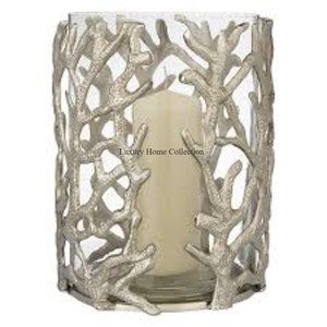 Forma de rama de árbol, portavelas de Metal de Color plateado, espejo pulido, aspecto atractivo, soporte votivo, suministros al por mayor de relámpagos - Product Image 1