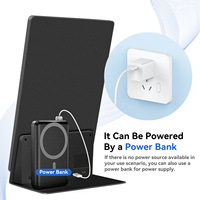 Pantalla tipo L blanca RTOS gratis, soporte LCD de 10,1 pulgadas, mesa de escritorio, publicidad, señalización Digital, pantalla alimentada por DC o PowerBank