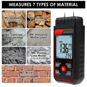 Medidor de Humedad Digital Tipo Pin Directo de Fábrica con Alarma de Color y Pines Reemplazables para Madera, Materiales de Construcción - Product Image 5