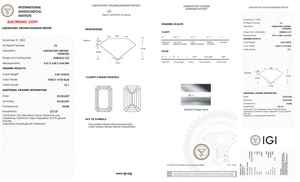 IGI certificado 2 quilates Fancy Vivid Blue Emerald Cut VS Loose Lab Grown Diamond Emerald Cut Lab Grown Diamond para anillo/Collar - Product Image 2