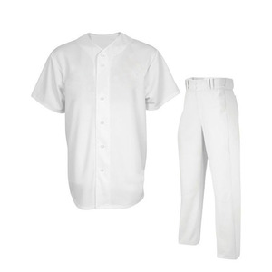 Uniforme vierge de baseball pour femmes et hommes Taille unisexe Softball Couleur solide Polyester Service OEM Respirant et Séchage rapide Unifroms Sets - Product Image 4