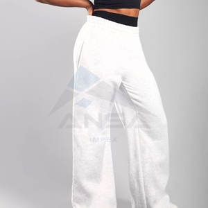 Pantalones Deportivos de Invierno Personalizados para Mujer, Corte Regular, Lona, Frente Plano, Pantalones Deportivos de Chándal con Servicio OEM - Product Image 2