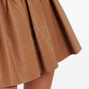 Jupe en cuir décontractée de haute qualité pour femmes, mini jupe en tricot respirante, taille naturelle, meilleur design, prix de gros, faible MOQ - Product Image 5