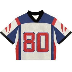 Camiseta Deportiva Retro Corta y Cuadrada de Alta Calidad, Uniforme de Fútbol Unisex, Camiseta Polo Deportiva de Poliéster Estampada Personalizada - Product Image 2