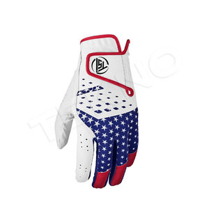 Guantes de golf de cuero de oveja y Pu personalizables de alta calidad para mano izquierda y derecha para adultos transpirables First Skin Fit para deportes - Product Image 1