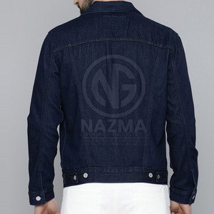 2026 Solid Color Casual Men's Winter Jeans Jacket 100% Cotton Front Logo Windproof Breathable Comfortable - Product Image 2