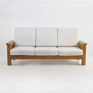 Chaise moderne en bois Basudewa 3 places Nouvelle arrivée Durable pour intérieur extérieur pour la maison Villas Salon Design minimaliste - Product Image 1