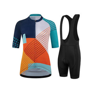Sublimación mujeres hombres manga corta ciclismo Jersey equipo bicicleta de montaña ropa ciclismo desgaste - Product Image 5