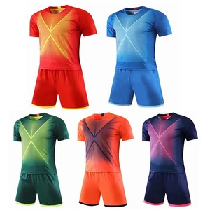 <b>men</b> short sleeve orange soccer jersey set <b>red</b> football uniform man green team soccer <b>shirt</b> customized number jersey football - Product Image 1