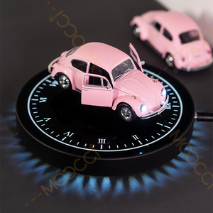 Sáng tạo 1:36 mini hợp kim Led màu hồng Bọ Cánh Cứng bay lên từ nổi Diecast xe mô hình cho bàn trang trí & Món quà lãng mạn ý tưởng - Product Image 2