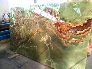 Dalles élégantes d'onyx vert multi du Pakistan, dalles de marbre d'onyx vert multi de pierre naturelle 100%, dalles de marbre d'onyx vert multi - Product Image 4