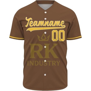 Camiseta de Béisbol al por Mayor, Unisex, Personalizable por Sublimación, Nueva Llegada, Alta Calidad, 100% Poliéster, Secado Rápido, para Equipos Deportivos - Product Image 6
