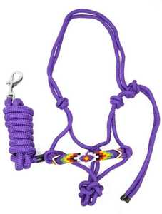 Custom Made Beaded <b>Rope</b> <b>Halters</b> with Horse Lead Snap Hook Available at Wholesale Price From Indian Exporter - Product Image 4