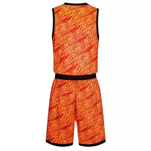 Setelan seragam basket remaja, setelan seragam basket pemuda, kemeja dan celana pendek, nama tim, Jersey sublimasi kustom, Jersey basket untuk pria, Ki