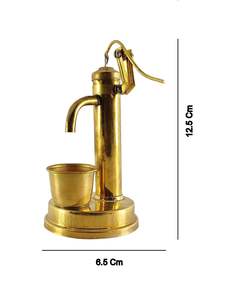 Bomba de mano de latón de estilo antiguo, artesanías de Metal Vintage, decoración elegante para el hogar y la Oficina, pieza de exhibición pulida - Product Image 4